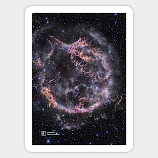 Cassiopeia A  (James Webb/JWST) Sticker